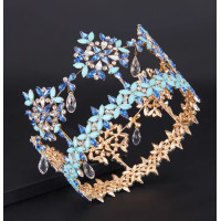 ราคา มงกุฎมิสเวิลด์ Global high end full rear crown headdress pendant crystal rhinestone handmade hair accessories Miss World pageant crown มงกุฎ miss world crown มงกุฏนางงาม (24529032574)