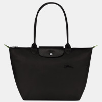 ราคา Genuine longchamp Le Pliage Green Handbag L foldable green long handle waterproof Canvas Shoulder Bags large size Tote Bag L1899919001 Black color made in france (21042876246)