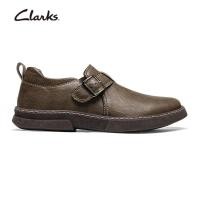 ราคา Clarks รองเท้าผู้ชาย รุ่น Mens Casual Bradley Step Khaki Tumbled Leather Men Slip Ons Loafers Shoes (22575381568)