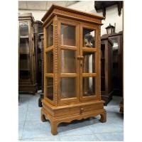 ราคา ส่งฟรี ตู้โชว์ไม้สัก 3 ชั้น 2 บาน สูง 110 cm ตู้กระจกไม้สัก ตู้โชว์ ไม้สักทอง ตู้โชว์ไม้สัก มีลิ้นชัก ไม้สักแก่ ไม้เชียงใหม่ แข็งแรง ทน (22346862366)