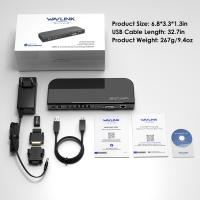 ราคา Wavlink USB 3 0 Universal Laptop Docking StationMultifunctional 13 in 1 USB C Hub Dual Monitor for M1 M2 Mac Windows Thunderbolt 3 4 laptop type c hub with 6 USB Ports Gigabit Ethernet Audio Mic (1767