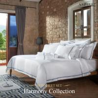 ราคา ชุดเครื่องนอน 6 ฟุต 3 ชิ้น HARMONY 700 เส้นด้าย White fabric with colored embroidery King size 700 TC Cotton 100 (10191710495)
