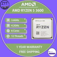 ราคา ใช้ AMD Ryzen 5 3600 R5 3600โปรเซสเซอร์3 6 GHz 32M แคชหกคอร์สิบสองเธรด7NM 65W ซ็อกเก็ต100 000000031 AM4ไม่มีพัดลม (21131052760)
