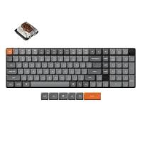 ราคา Keychron K17 Max QMK Launcher Ultra Slim Wireless Type C Wired Mechanical Keyboard with RGB Backlit Low Profile Gateron Mechanical Compatible with Mac Windows Linux (23337700259)
