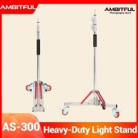 ราคา AMBITFUL AS 300 Heavy Duty Stand Stainless Steel Light Stand 120cm 305cm Heavy Duty Stand as C Stand For Photography Studio Light New Version (19405264349)
