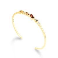ราคา MARON กำไลนพเก้า กำไลเงินแท้ พลอยแท้ เสริมดวง ตามตำราโหราศาสตร์ไทย Nine Lucky Stars Line Bangle (24463144167)