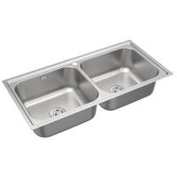 ราคา TEKA ซิงค์สแตนเลส 2 หลุม รุ่น TG 100 2B แถมฟรีก็อกน้ำเย็น (22384395065)