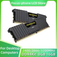 ราคา CORSAIR Vengeance LPX ชุด DDR4 8GB 16GB 3200MHZ 2400Mhz 2666Mhz PC4 25600 19200 MHZ DIMM Memoria 21300 (21565721535)