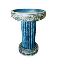 ราคา ขันโตกไม้ ขันโตกสูงกว้าง16นิ้วสูง24นิ้ว ขาถี่ โตกสูงสีทองเก่าใช้ไม้แกะสลักรูปทรง ทาสีดำแดง และส่วนของเดินเส้นทำสีทองเก่า (24269239194)