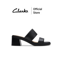 ราคา Clarks รุ่น JAYLAN DUSK สี BLACK LEATHER รองเท้าแตะส้นสูงผู้หญิง หนังแท้ คุณภาพดี ใส่สบาย (24368579413)