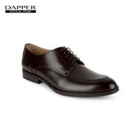 ราคา DAPPER รองเท้าหนัง แบบผูกเชือก Hi Shine U Tip Derby Shoes สีน้ำตาล (17394566823)