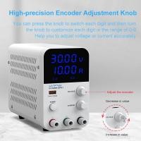 ราคา แหล่งจ่ายไฟ DC แบบปรับได้ 0 30V 60V 120V 0 10A เดสก์ท็อป Switching Power Supply พร้อมจอแสดงผล LED 4 หลัก 5V 3 6A การชาร์จไฟ USB อย่างรวดเร็วพร้อมปุ่มปรับเข้ารหัสความแม่นยำสูง (23397984205)