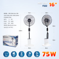 ราคา พัดลมไอหมอก ไอน้ำ พัดลม พ่นหมอก พัดลมไอเย็น แบบตั้งพื้น Mist Fan มีรีโมท 75W ปรับแรงลมได้ 3 ระดับ (24295205818)