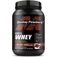 ราคา Omilay Whey Protein Powder for Men and Women โภชนาการ อาหาร ความแข็งแรง อาหารเสริมเวย์โปรตีนเวย์โปรตีนแบบไอโซเลท ช่วยคุมหิวออกกำลังกาย Milk Chocolate 2LBS (23183583173)