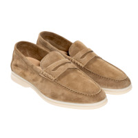 ราคา LONDON BROWN MARSTON รองเท้าหนังแบบสวมทรง Penny loafers หนังแพะ (23798067205)