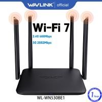 ราคา เราเตอร์ BE3600 WAVLINK Wi Fi 7เราเตอร์เล่นเกมดูอัลแบนด์พร้อม MLO 4096 QAM เทคโนโลยี Multi Rus รองรับ Everything Mesh Router ap repeater Mode Guest WiFi QoSVPN IPv6และขั้นสูงสำหรับบ้าน WiFi (241083952