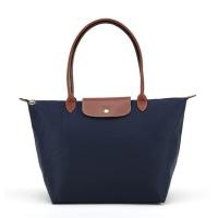 ราคา ของแท้100 Longchamp กระเป๋าสตรี Classic Le Pliage กระเป๋าขนาดใหญ่1899089556 Longhandle ไนลอนกระเป๋าสะพายไหล่พับกระเป๋าช้อปปิ้ง Navy Made In France (1551216875)