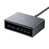 ราคา Anker Prime Charger 200W 6 Ports GaN with 2 USB A 4 USB C Up to 200W Output Compatible with iPhone 15 Samsung Galaxy S23 Google Pixel 8 (24554287273)