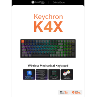 ราคา Keychron K4X wireless 96 Keyboard numpad ไร้สาย Bluetooth 5 2 คีย์ไทย ไฟลอด (24538624854)