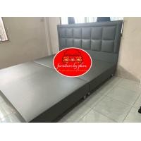 ราคา เตียงนอนหัวซิกซอ สินค้าพร้อมส่ง หัวเตียง ฐานเตียง สีวินเทจ ขนาด 6 ฟุต 5ฟุต 3 5ฟุต เตียงดีไซน์ เตียงนอนราคาถูก เตียงสวยหรู (16234601969)