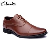 ราคา Clarks Mens Dress Tilden Cap รองเท้าหนังสีดำรองเท้าเดินลูกไม้ (15900934234)