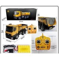 ราคา รถดั้มบังคับ รถก่อสร้างบังคับ Huina 1573 ยกเทดั้มได้จริงรับน้ำหนักได้เยอะ ของเล่นสำหรับเด็ก ของเล่น RC บังคับไร้สาย (16558689491)