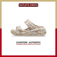 ราคา ใหม่และแท้ Crocs Classic Crush Eva Khaki รองเท้าแตะ 208235 2Y3 รับประกัน 1 ปี (21845906832)