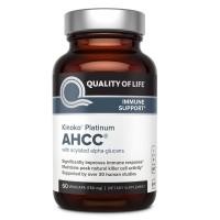 ราคา Quality of Life Kinoko Platinum AHCC 60 capsules Alpha Glucans (19351528695)