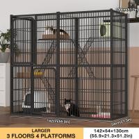 ราคา Petcho กรงขังแมว กรงขังแมว กรงแมวขนาดใหญ่ 3ชั้น 4ชั้น Pet Cage กรงสัตว์เลี้ยง กรงแมวขนาดใหญ่ กรงกระต่าย (24011568306)