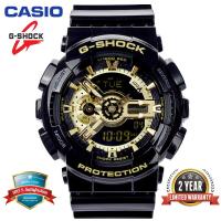 ราคา ต้นฉบับ G Shock GA110 ผู้ชายกีฬานาฬิกาคู่แสดงเวลา 200 เมตรกันน้ำกันกระแทกและกันน้ำเวลาโลก LED อัตโนมัติแสงข้อมือกีฬานาฬิกาพร้อมรับประกัน 2 ปี GA 110GB 1A พร้อมสต็อก (521594550)