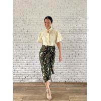 ราคา Tutti Anya Cotton Skirt กระโปรงผ้าคอตต้อน พิมพ์ลาย จับเดรปด้านหน้า เสื้อผ้าแฟชั่นสตรี ใส่ได้ทุกโอกาส ทำงาน (17480770247)