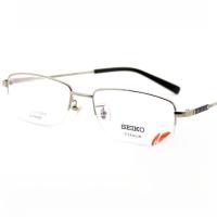 ราคา กรอบแว่นสายตา Seiko Titanium Ultra Light Semi Frame Business Style for Nearsighted Men HC1002 แว่นทรงเหลี่ยมสำหรับใส่เล่น (5776972980)