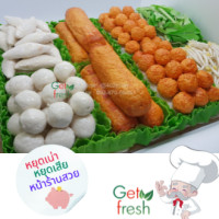 ราคา Get Fresh แผงโชว์ของสดปลอมหน้าร้าน โมเดลอาหารปลอมอาหารปลอมเครื่องก๋วยเตี๋ยวเย็นตาโฟปลอม Food Model 30x40cm ขนาดตู้โชว์หน้าร้านมาตรฐาน สวยสมจร (9560905133)