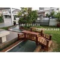 ราคา สะพานไม้แต่งสวน70x180งานไม้เก่าทนแดดทนฝนทำจากไม้เต็งไม้แดง (11996219694)