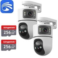 ราคา Yoosee 2กล้อง กล้องวงจรปิด FNKvision ดูสองหน้าจอเลนส์สองช่องพร้อมกัน 8MP ภาพความละเอียดสูงที่ไม่มีทางตัน ip66 หมุนได้360องศา ขึนลง90องศา มีอนฟาเรด ออนไลน์ ผ่าน มือถือ กล้องวงจรปิดนอกบ้าน กันฝน กันแดด 