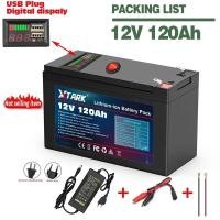 ราคา Brand new New Upgraded LiFePO4 Lithium Battery 12V 120Ah Portable Rechargeable Battery Built in Power display Port Charging Welcome to Our Store (22491598305)