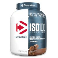 ราคา Dymatize ISO100 Hydrolyzed Protein Powder 100 Whey Isolate Protein 5 Lbs 71 Servings เวย์โปรตีนไอโซเลท Chocolate (24508851753)