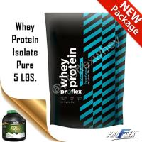 ราคา proflex Whey Protein IsoIate โปรเฟล็ก เวย์โปรตีน ไอโซเลต รส จืด 5 ปอนด์ สร้างกล้ามเนื้อ กระชับรูปร่าง เผาพลาผลาญไขมัน (1235580708)