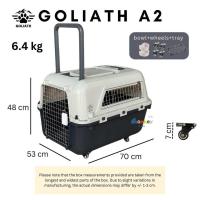 ราคา กล่องเดินทางสัตว์เลี้ยง Goliath มีล้อ กรงหิ้วขึ้นเครื่องบิน IATA approved กรงเดินทางสุนัขแมว Monkey (22974175459)