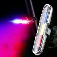 ราคา ไฟท้ายจักรยานไฟ LED ชาร์จไฟได้ USB กันน้ำติดจักรยานกระพริบไฟเตือนภัยไฟเสริมรถจักรยาน (22978758441)