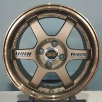 ราคา ล้อแมกซ์รถเก๋ง YACHIYODA 7X15 4รู100 สีBRONZE7 รุ่น V 17SL TE 37 ลงราคาต่อวงแต่ไม่ขายแยก (22413157781)