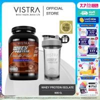 ราคา VISTRA WHEY PROTEIN ISOLATE PLUS BCAA GABA CHOCOLATE 900 G FREE GIFT VISTRA Whey Protein Ball Shaker GWP Not For Sale (24308161485)