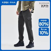 ราคา GIORDANO Men Joggers 100 Cotton Corduroy Cargo Pockets Joggers Elastic Waist Chunky Warm Simple Fashion Casual Joggers 18114620 (22725648324)