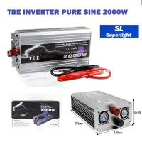 ราคา TBE inverter 2000W รุ่น pure sine wave power inverter 12V เครื่องแปลงไฟ อินเวอร์เตอร์ เครื่องแปลงไฟรถเป็นไฟบ้าน หม้อแปลงไฟ ตัวแปลงไฟรถ (381163889)