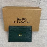ราคา Coach New simple monochrome card package womens fashion card package CM436 CM435 (24400465105)