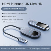 ราคา Llano HDMI Wireless Transmitter and Receiver 4K Plug Play Portable 5 8G Wireless HDMI Extender Kit for Streaming Video Meeting Laptop to HD T V Projector Monito (24090687771)