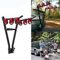 ราคา Foldable Car Rear 3 Bikes Bicycle Rack Stand Carrier V frame TowBall Hitch Mount for SUV Hatchback (21052442879)