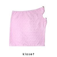ราคา KLOSET Cut Out Mini Skirt KK22 S001 กระโปรงสั้นเว้าข้าง ใส่กับชุดว่ายน้ำ (17395702001)