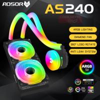 ราคา CPU LIQUID COOLER AOSOR ARGB GLOWING TUBE 240 ชุดน้ำปิดหม้อน้ำ2ตอน ระบายความร้อนCPU ตัวท่อมีไฟRGB แสงสีนวลไม่แสบตา (24338210736)