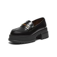 ราคา BASTO Womens Slip on Loafers Platform Shoes รองเท้าส้นตึก รองเท้า loafer VXA04 (24239514475)